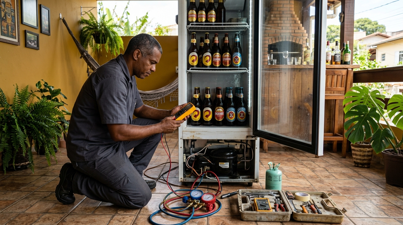 Conserto de placa eletrônica de cervejeira em Suzano‑SP